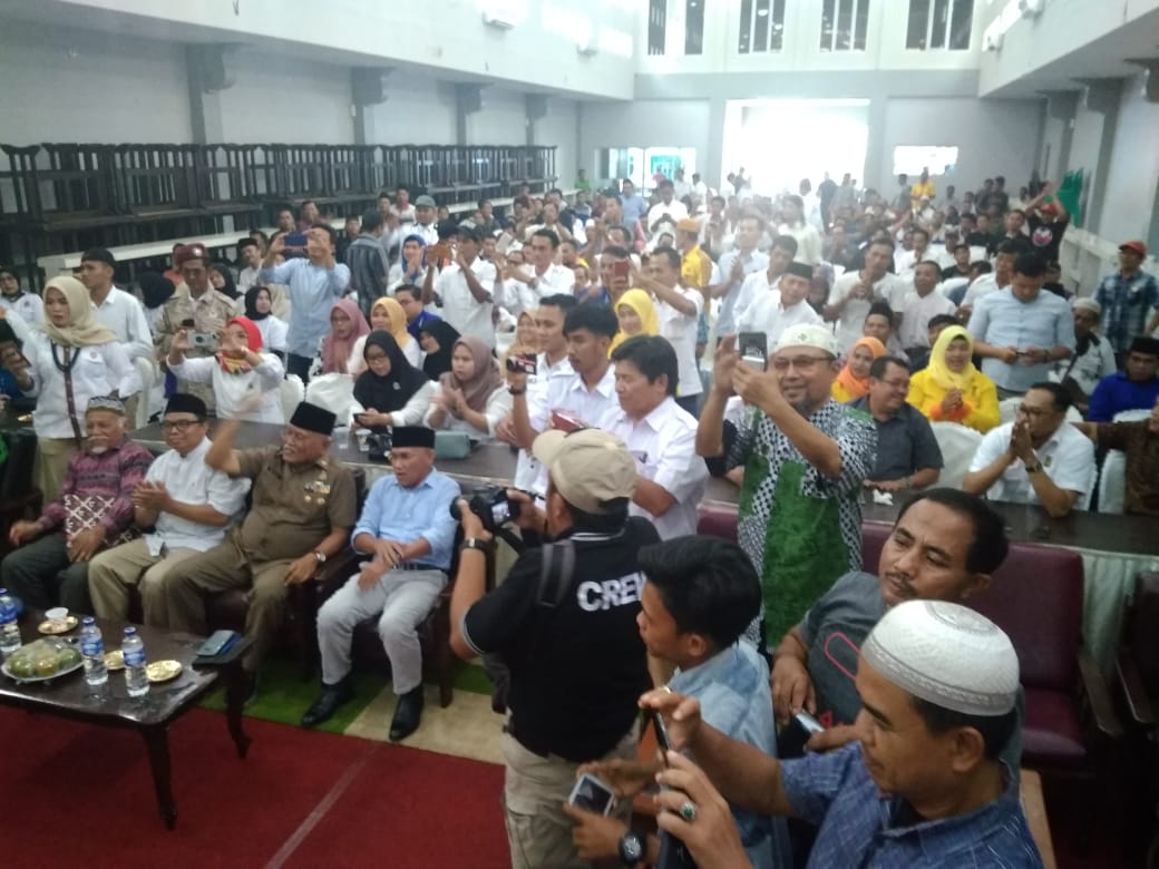 Deklarasi relawan Prabowo-Sandi wilayah Dharmasraya